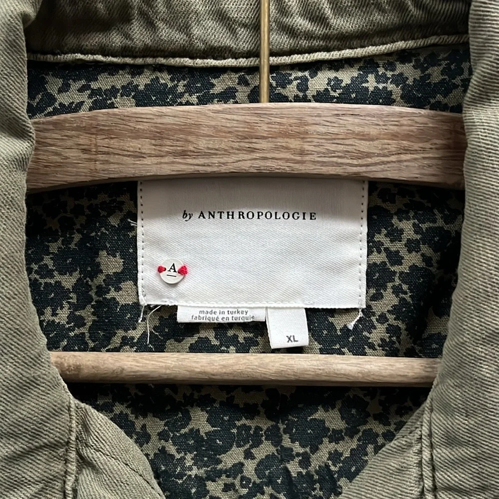Anthropologie Olive Green Utility Jacket - Picture 7 of 9